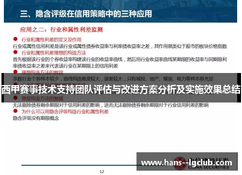 西甲赛事技术支持团队评估与改进方案分析及实施效果总结